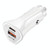 YSY-313PD20W QC3.0 USB + PD 20W USB-C / Type-C Triangle Dual Ports Fast Charging Car Charger(White)