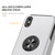 For iPhone XS Max Magnetic Ring Kickstand Shockproof Phone Case(Silver)