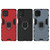 For Samsung Galaxy F62 / M62 Shockproof PC + TPU Protective Case with Magnetic Ring Holder(Navy Blue)