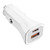 YSY-316PD20W QC3.0 USB + PD 20W USB-C / Type-C Polygon Dual Ports Fast Charging Car Charger(White)