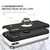 For iPhone X / XS Magnetic Ring Kickstand Shockproof Phone Case(Black)