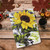 Painted Pattern TPU Horizontal Flip Leather Protective Case For iPad Air (2020)(Sun Flower)