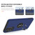 For Samsung Galaxy A52 PC + TPU Shockproof Magnetic Protective Case with Invisible Ring Holder(Blue)