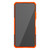 For Xiaomi Redmi K40 Tire Texture Shockproof TPU+PC Protective Case with Holder(Orange)