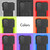 For Xiaomi Redmi K40 Tire Texture Shockproof TPU+PC Protective Case with Holder(Orange)