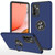 For Samsung Galaxy A72 PC + TPU Shockproof Magnetic Protective Case with Invisible Ring Holder(Blue)