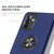 For Samsung Galaxy A72 PC + TPU Shockproof Magnetic Protective Case with Invisible Ring Holder(Blue)
