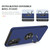 For Samsung Galaxy A72 PC + TPU Shockproof Magnetic Protective Case with Invisible Ring Holder(Blue)
