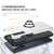 For Samsung Galaxy A72 PC + TPU Shockproof Magnetic Protective Case with Invisible Ring Holder(Silver)