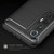 For Xiaomi Mi 10S Brushed Texture Carbon Fiber TPU Case(Red)