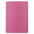 For iPad 10.2 2021 / 2020 / 2019 Silk Texture Horizontal Flip Magnetic PU Leather Case, with Three-folding Holder & Sleep / Wake-up Function(Rose Red)