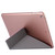 For iPad 10.2 2021 / 2020 / 2019 Silk Texture Horizontal Deformation Flip Leather Case with Holder(Pink)