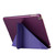 For iPad 10.2 2021 / 2020 / 2019 Silk Texture Horizontal Deformation Flip Leather Case with Holder(Purple)