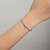 S925 Sterling Silver Punk Round Beads Women Bracelet Jewelry, Size:19cm