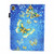 For iPad 10.2 2021 / 2020 / 2019 Coloured Drawing Pattern Horizontal Flip Leather Case with Holder & Card Slots & Photo Frame(Gold Butterfly)