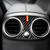 Car Carbon Fiber Rear Air Outlet Middle Decorative Sticker for Mercedes-Benz C Class W205 C180 C200 C300 GLC, Left and Right Drive Universal(German Color)