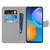 For Huawei P Smart 2021 / Y7a Coloured Drawing Cross Texture Horizontal Flip PU Leather Case with Holder & Card Slots & Wallet & Lanyard(White Kitten)