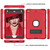 Contrast Color Robot Shockproof Silicone + PC Protective Case with Holder For iPad mini 5 / 4(Red Black)