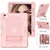 Contrast Color Robot Shockproof Silicone + PC Protective Case with Holder For iPad Air 2022 / 2020 10.9 inch(Rose Gold)