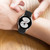 For Huawei Watch GT3 42mm 20mm Carbon Fiber Striped Silicone Watch Band(White)