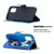 For Samsung Galaxy A02s (EU Version) Colored Drawing Pattern Horizontal Flip Leather Case with Holder & Card Slots & Wallet(Blue Butterfly)
