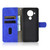 For Nokia 5.4 Solid Color Skin Feel Magnetic Buckle Horizontal Flip Calf Texture PU Leather Case with Holder & Card Slots & Wallet(Blue)