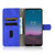 For Nokia 5.4 Solid Color Skin Feel Magnetic Buckle Horizontal Flip Calf Texture PU Leather Case with Holder & Card Slots & Wallet(Blue)