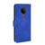 For Nokia 5.4 Solid Color Skin Feel Magnetic Buckle Horizontal Flip Calf Texture PU Leather Case with Holder & Card Slots & Wallet(Blue)