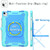 Contrast Color Shockproof Robot Silicone + PC Case with Wristband Holder For iPad Air 2022 / 2020 10.9(Mint Green + Blue)