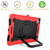 Contrast Color Shockproof Robot Silicone + PC Case with Wristband Holder For iPad Air 2022 / 2020 10.9(Red + Black)