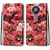 For Nokia 3.4 Coloured Drawing Cross Texture Horizontal Flip PU Leather Case with Holder & Card Slots & Wallet & Lanyard(Pink Rose Garden)