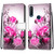 For Alcatel 1SE 2020 Coloured Drawing Cross Texture Horizontal Flip PU Leather Case with Holder & Card Slots & Wallet & Lanyard(Wild Rose)