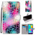 For Samsung Galaxy M01 Coloured Drawing Cross Texture Horizontal Flip PU Leather Case with Holder & Card Slots & Wallet & Lanyard(Translucent Glass)