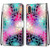For Samsung Galaxy M01 Coloured Drawing Cross Texture Horizontal Flip PU Leather Case with Holder & Card Slots & Wallet & Lanyard(Translucent Glass)