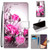 For Samsung Galaxy Note 20 Ultra Coloured Drawing Cross Texture Horizontal Flip PU Leather Case with Holder & Card Slots & Wallet & Lanyard(Wild Rose)