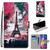 For Samsung Galaxy M51 Coloured Drawing Cross Texture Horizontal Flip PU Leather Case with Holder & Card Slots & Wallet & Lanyard(Pink Flower Tower Bridge)