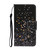 For Samsung Galaxy S21 Ultra 5G Colored Drawing Pattern Horizontal Flip Leather Case with Holder & Card Slots & Wallet & Lanyard(Black Background Pentagram)