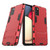 For Samsung Galaxy A02s(EU Edition) PC + TPU Shockproof Protective Case with Holder(Red)