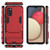 For Samsung Galaxy A02s(EU Edition) PC + TPU Shockproof Protective Case with Holder(Red)