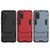 For Samsung Galaxy A02s(EU Edition) PC + TPU Shockproof Protective Case with Holder(Red)