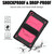 For Samsung Galaxy Tab A7 10.4 (2020) T500 Contrast Color Silicone + PC Combination Case with Holder(Black + Rose Red) For Samsung Galaxy Tab A7 10.4 (2020) T500 Contrast Color Silicone + PC Combination Case with Holder(Black + Rose Red)