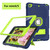 Contrast Color Robot Shockproof Silicone + PC Protective Case with Holder For iPad mini 5 & 4(Navy Blue Yellow Green)