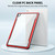 iPAKY Thunder Series Aluminum Frame + TPU Bumper + Clear PC Shockproof Case For iPad Air 2022 / 2020 10.9(Red)
