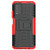 For Xiaomi Poco M3 /Redmi Note 9 4G Tire Texture Shockproof TPU+PC Protective Case with Holder(Red)