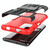 For Xiaomi Poco M3 /Redmi Note 9 4G Tire Texture Shockproof TPU+PC Protective Case with Holder(Red)