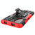 For Xiaomi Poco M3 /Redmi Note 9 4G Tire Texture Shockproof TPU+PC Protective Case with Holder(Red)