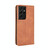 For Samsung Galaxy S21 Ultra 5G Magnetic Buckle Retro Crazy Horse Texture Horizontal Flip Leather Case with Holder & Card Slots & Photo Frame(Brown)