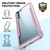 For Samsung Galaxy S21 Ultra 5G iPAKY Thunder Series Aluminum Frame + TPU Bumper + Clear PC Shockproof Case(Rose Gold)