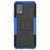 For Samsung Galaxy A02s (US Edition) Tire Texture Shockproof TPU+PC Protective Case with Holder(Blue)