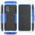 For Samsung Galaxy A02s (US Edition) Tire Texture Shockproof TPU+PC Protective Case with Holder(Blue)